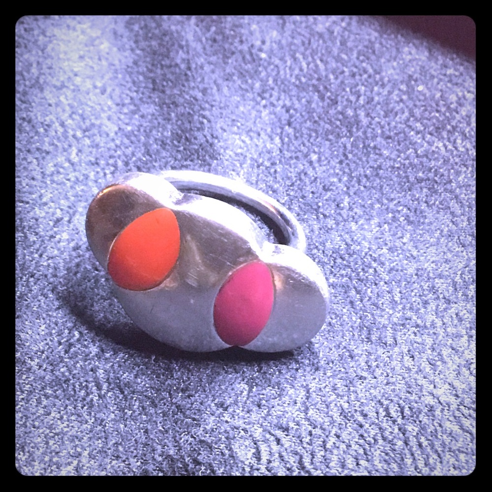 Swatch stainless steal and resin ring